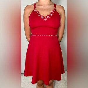 Red Lyrical/Contemporary Dress Dance Costume- Medium Adult